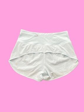 Lululemon High-Waisted Shorts, Light Blue, Size 6, 4" Inseam